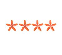 Changor Drone Propeller Storage Box Compact Shock Absorbing Protective Case for Avata Outdoor Use Black 4 Propellers (Orange)