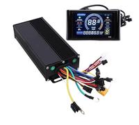 Changor Electric Scooter Brushless Motor Controller Kit Enhanced Performance 3 Mode Sine Controller LCD Display for DIY Riders Aluminum Alloy ABS Material