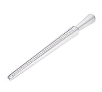 Changor Finger Gauge Ring Sizer - Accurate Metal Measuring Tool - Perfect for Wedding and Class Rings - Lightweight Silver Design (stick)