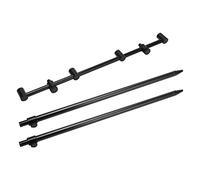 Changor Fishing Rod Bracket Resistant Portable Fishing Rod Rest with Universal Thread for Outdoor Supplies 1x Aluminum Alloy (45cm horizontal bar + 2*60cm floor plug)