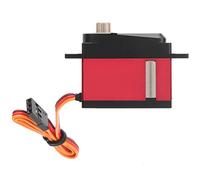 Changor High-Performance 10kg Coreless RC Servo with Metal Gears for RC Helicopter Airplane - 1pc Red