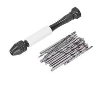 Changor High Speed Steel 49Pcs Hand Drill Bits Set Compact Twist Drill Kit for Jewelry Craft Tooling