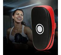 Changor Kick Boxing Arc Training Shield Pad, Durable Curved Hand Target for Taekwondo and Sanda Practice for Adults and Teenagers, Red and Yellow, 36x19x9cm/14.2x7.5x3.5in (Red)