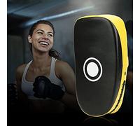 Changor Kick Boxing Arc Training Shield Pad, Durable Curved Hand Target for Taekwondo and Sanda Practice for Adults and Teenagers, Red and Yellow, 36x19x9cm/14.2x7.5x3.5in (Yellow)