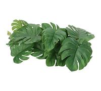 Changor Leaf, Simulation Palm Leaves for Reptile Terrarium, Plastic Decoration with Suction Cup for a Fun Environment and Pets