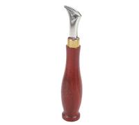 Changor Leather Edges Creaser with Ergonomic Red Handle, Edge Beveller, French Beveller, Adjustable Edge Creaser, Leather Crimping Tool for Handcraft, Parallel Decorative Lines