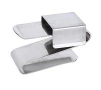 Changor Magnetic Stainless Steel Pool Cue Chalk Holder with Strong Magnet for Billiard Accessories, Portable Size for Easy Carrying, 1.8x0.8 in, Suitable for Billiard Clubs