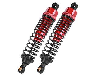 Changor Metal Shock Struts Damper 2pcs Wear-Resistant for HSP RC Car Model Part Red 60MM Fit for 1/10 Flat RC Racing Car (85MM)