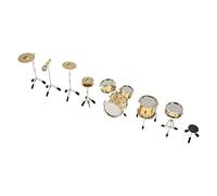 Changor Mini Kit Model 8 Pcs Attractive Decorative Dollhouse Instruments for Home Office Desk Metal