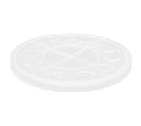Changor Moon Round Mold Silicone Tray for Craft Ornaments, Unique 25cm Moon Pendant Mold, Ideal for Jewelry Storage and Decorations