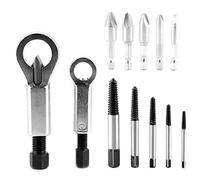 Changor Nut Splitter Set Efficient Screw/Fastener Extractor Tool for Removing Rusted Nuts and Bolts for Mechanic Workshop HSS4241 Silver 12pcs