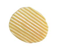 Changor Potato Shaped Chip Funny Sealing Clips Durable Portable for Students Lightweight Acrylic Yellow Snack Bag Clips (Round)