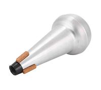 Changor Professional Tenor Trombone Mute Silencer Practice Accessory Aluminum Alloy Lightweight Sound Reducing for Musicians Students Sliver 24.5 X 12cm