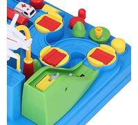 Changor Race Track Car Set for Preschool Kids with Durable ABS Material and DIY Assembly for Indoor Fun