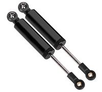 Changor RC Car Aluminum Alloy Shock Struts Damper for SCX10 1/10 - Durable 2pcs RC Accessory for Long Time Playing (Black)