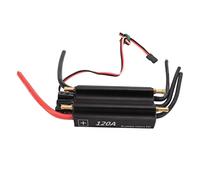 Changor RC ESC 120A Brushless Speed Controller with Built-in BEC for RC Boats and Airship Models, Black Aluminum Alloy