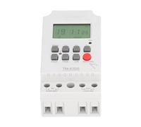 Changor Second Setting Digital Timer Switch Programmable 7 Day with Memory Backup for Home Automation ABS 30A 1 Unit