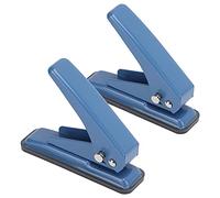 Changor Single Hole Puncher 2pcs Navy Blue Compact Design for Office School Home Use Durable Metal Construction