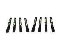 Changor Ski Brake Retainer Straps Snowboard Binding Brake Bands 8pcs with Reflective Strip Buckle for Skis Snowboards Longboards