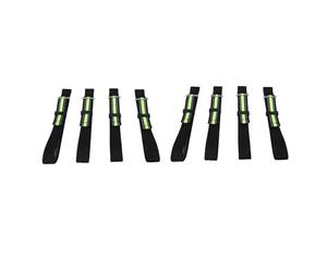 Changor Ski Brake Retainer Straps Snowboard Binding Brake Bands 8pcs with Reflective Strip Buckle for Skis Snowboards Longboards