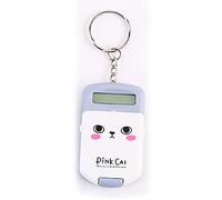 Changor Small Calculator, Portable Mini Easy Carry Plastic Electronic Basic Operation Symbols Complete Safe Odorless Lovely Beautiful, with Built in Battery, for Students Children (Gray)