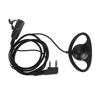 Changor Walkie Talkie Earpiece, Black ABS Noise Canceling Multifunctional 2 Way Radio Headset Hands No Communication for Security Retail Hospitality