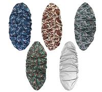 Changor Waterproof Kayak Cover, UV Sun Protection Storage Dust Cover 4.5m for 3.6-4m Kayak Boat Canoe with Desert Camouflage Optional (Large flower camouflage)