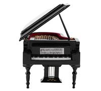 Changor Wooden Mini Piano Model Display Exquisite Home Office Decor Ornament for Desk Decoration Gifts 3.9*3.5*1.8in