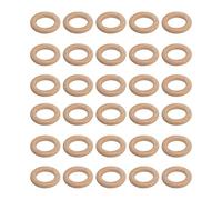 Changor Wooden Rings Unfinished Sturdy Beech for Various Craft Projects Set of 30 Pieces for Lovers and Creative Artists (5cm)