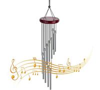 Changrongsheng Metal Garden Wind Chimes - Decorative with 12 Aluminum Alloy Tubes for Patio, Balcony, Garden, Backyard Home Decor Gift
