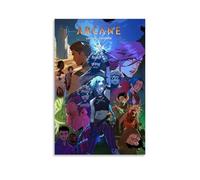 Changsae Arcane Poster Anime Tv Series Jinx Retro Comics Vintage Cover Music Posters for Room Aesthetic Canvas Wall Art Bedroom Decor20x30inch(50x75cm)
