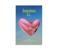 Changsae Fontaines Poster D.C. Music Album Band Retro Vintage Cover Music Posters for Room Aesthetic Canvas Wall Art Bedroom Decor24x36inch(60x90cm)