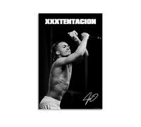 Changsae Xxxtentacion Poster Rapper Music Retro Vintage Signed Cover Music Posters for Room Aesthetic Canvas Wall Art Bedroom Decor20x30inch(50x75cm)