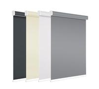 Changshade Blackout Roller Shades for Window, Cordless Blackout Blinds with Cassette Valance,Room Darkening Roller Blinds,Easy to Install for Bedroom,Living Room,Office,39" W72 H,Gray