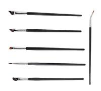 Changyeah 6 Pieces Eyebrow Brushes, Makeup Brushes for Eyeliner, Angled Eyeliner Brush, Fine Eye Makeup Tool, Curved Eyebrow Brush