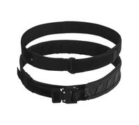 CHANGYUE Airsoft Battle Belt Belt with Magnetic Locate System, Inner and Outer Double-Layer Waist Belts with Metal Buckle, Quick Positioning Waist Belts for Trekking (Black L)