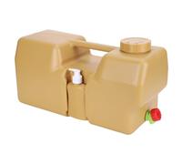 CHANGYUE Camping Water Container, 5 Gallon/20L Emergency Water Storage Tank with Spigot and Hand Sanitizer Bottle No Leakage Waters Storage Jug for Hiking Picnic Vehicle Outdoor