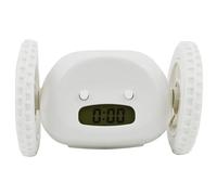 CHANGYUE Extra Loud Alarm Clock for Heavy Sleepers on Wheels Rolls Runs Away Vibrating, Loud Alarm Clock for Deaf People, Battery Operated Clocks Digital Funny Gifts for Adults Kids Teens