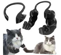 CHANGYUE Funny Cat with Muscular Arms, Creative 3D Printed Cat Muscle Arms, Giant Pet Props Hanging Arm, Cats Muscle Arms Halloween Cats Costume Accessory