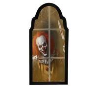 CHANGYUE Halloween Hologram Ghost Mirror, Spooky Scary Ghosts Mirror for Halloween Decor, Warm Light Ghost Mirrors Night Light Home Decor Accessories (B L)