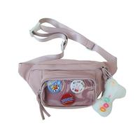 CHANGYUE Ita Bag Fanny Pack Cute Crossbody Sling Bag Nylon PVC Belt Bag Chest Bag for Women Girls Teens