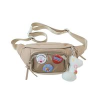 CHANGYUE Ita Bag Fanny Pack Cute Waist Pack Nylon PVC Crossbody Sling Bag Chest Bag for Women Teen Girls