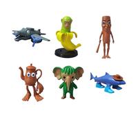 CHANGYUE Italian Brainrot Action Figures Set, 6/8 Piece 3D Tralalero Tralala Toy Desk Toy, Funny Tung Tung Tung Sahur, Creative Shark,Monkey and More Toys,Safe Gifts for Fans Ages