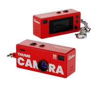 CHANGYUE Portable G6 Thumb Camera, 1080P Mini Keychain Camera HD Video Recorder, Portable Camcorder Backpack Charm with 0.96" LCD, 130° Wide Angle Gift FOR Girl Boy (Red)