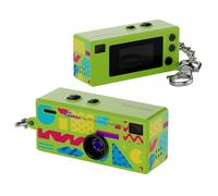 CHANGYUE Portable G6 Thumb Camera, 1080P Mini Keychain Camera HD Video Recorder, Portable Camcorder Backpack Charm with 0.96" LCD, 130° Wide Angle Gift FOR Girl Boy (Yellow Green)