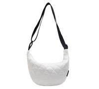 CHANGYUE Quilted Hobo Bag Cotton Padded Crescent Shoulder Bag | Quilted Hobo Bag Cotton Padded Crescent Shoulder Bag Lightweight Crossbody Tote Bag for Women For Oura Ring 5 Scratch Proof