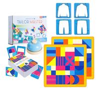CHANGYUE Tailor Master Board Game Graphic Color Shape Matching Game for Gifts (Beginner)