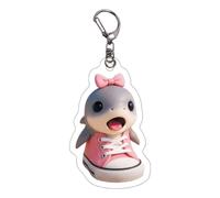 CHANGYUE Tung Tung Tung Sahur Toy, Italian Brainrot Figures, Funny Tralalero Tralala 2D Keychains, Creative Shark, Monkey and More Toys, Safe Gifts for Fans Ages