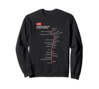Changzhou Train Railway - Souvenir Route Map China Sweatshirt