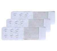 Chanie Women Pack of 3 Soft Comfortable 2 Hooks Bra Extender,10.3cm x 3.2cm